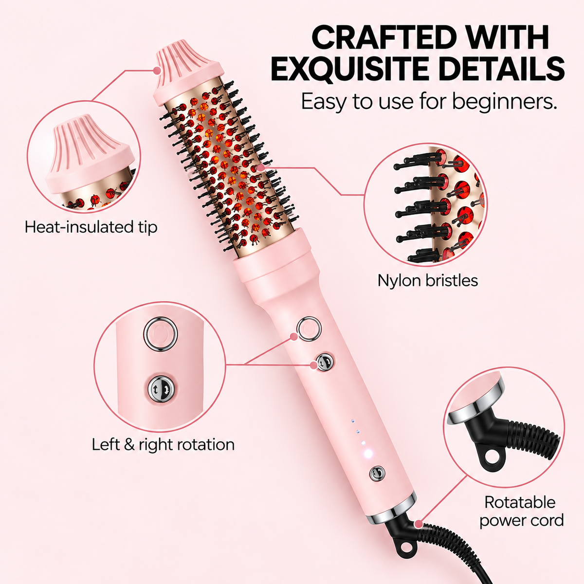 CurveSpin™ Pro Rotating Thermal Brush
